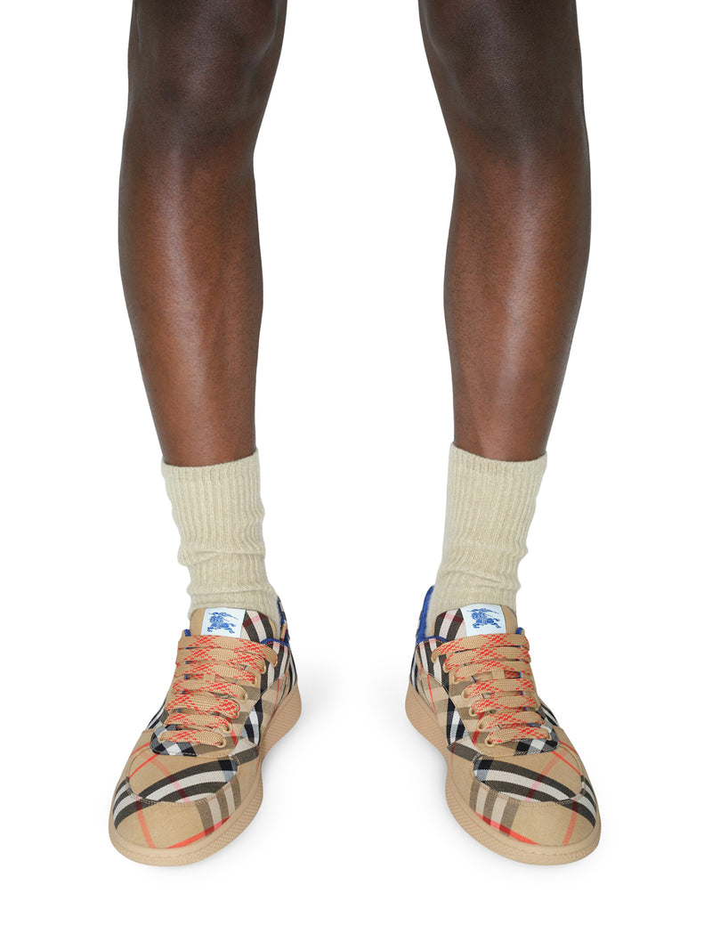 Burberry Men Checked Box Sneakers BURBERRY