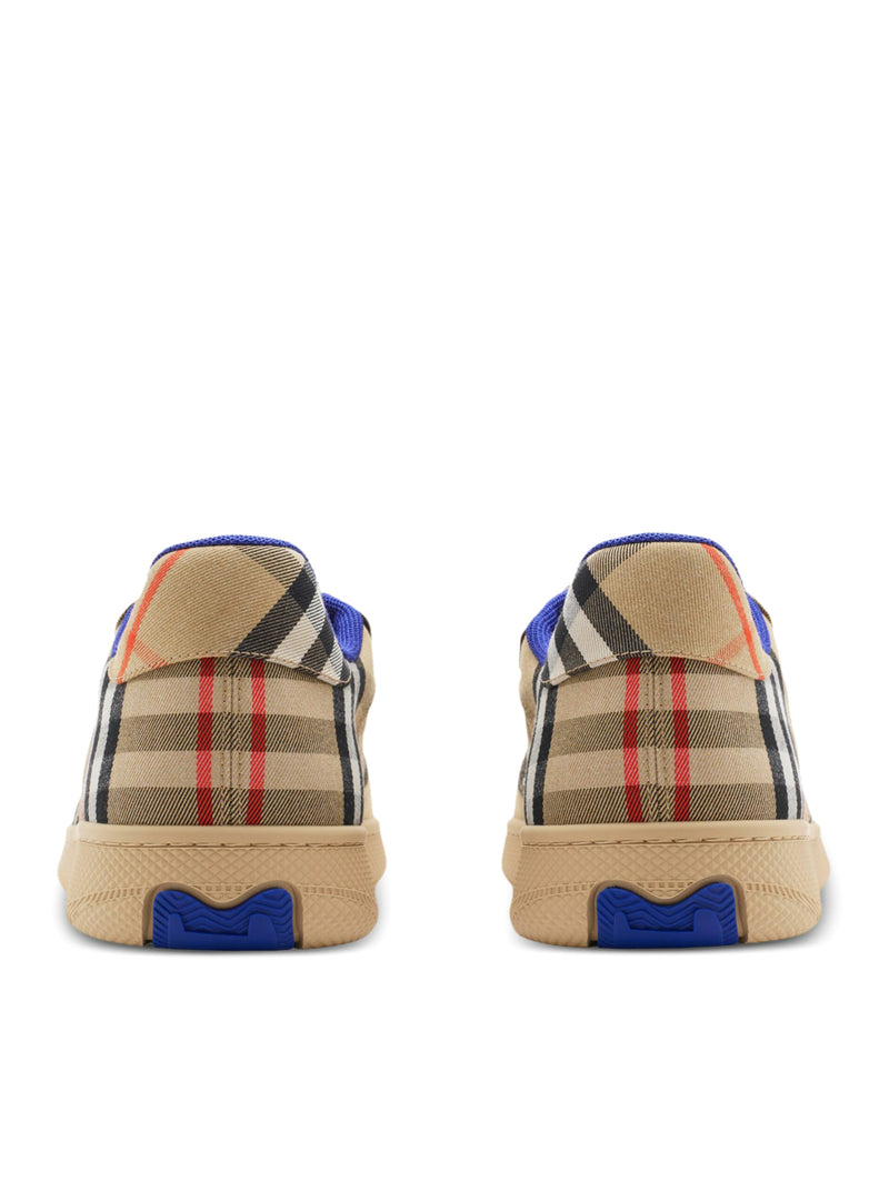Burberry Men Checked Box Sneakers BURBERRY