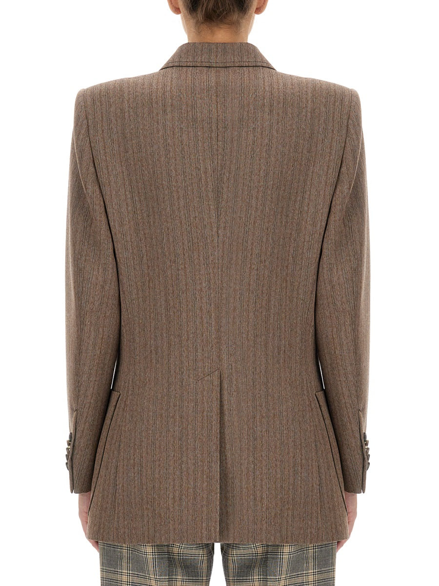Gucci Women Herringbone Wool Jacket