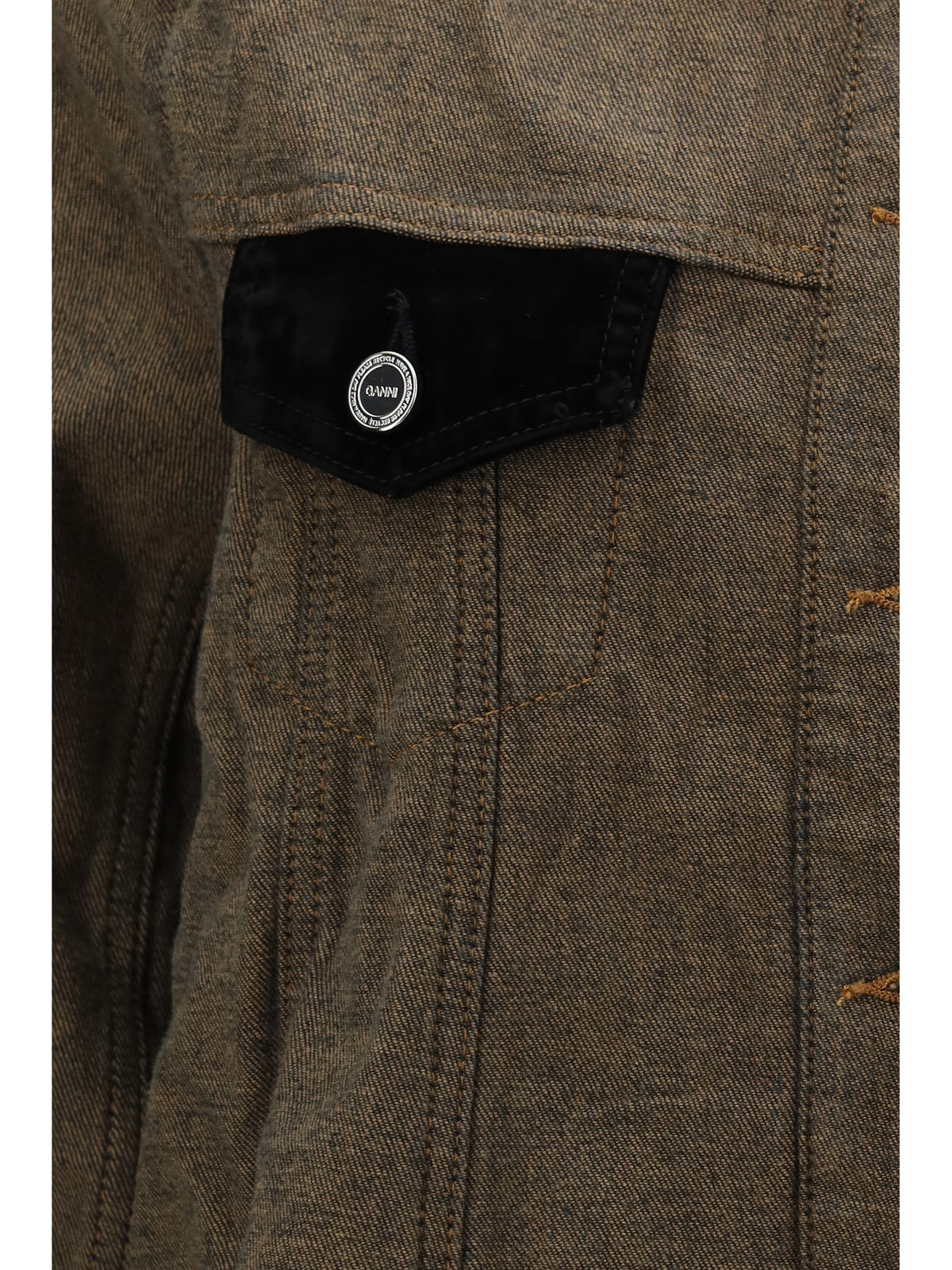 Ganni Women Neppy Denim Overshirt GANNI