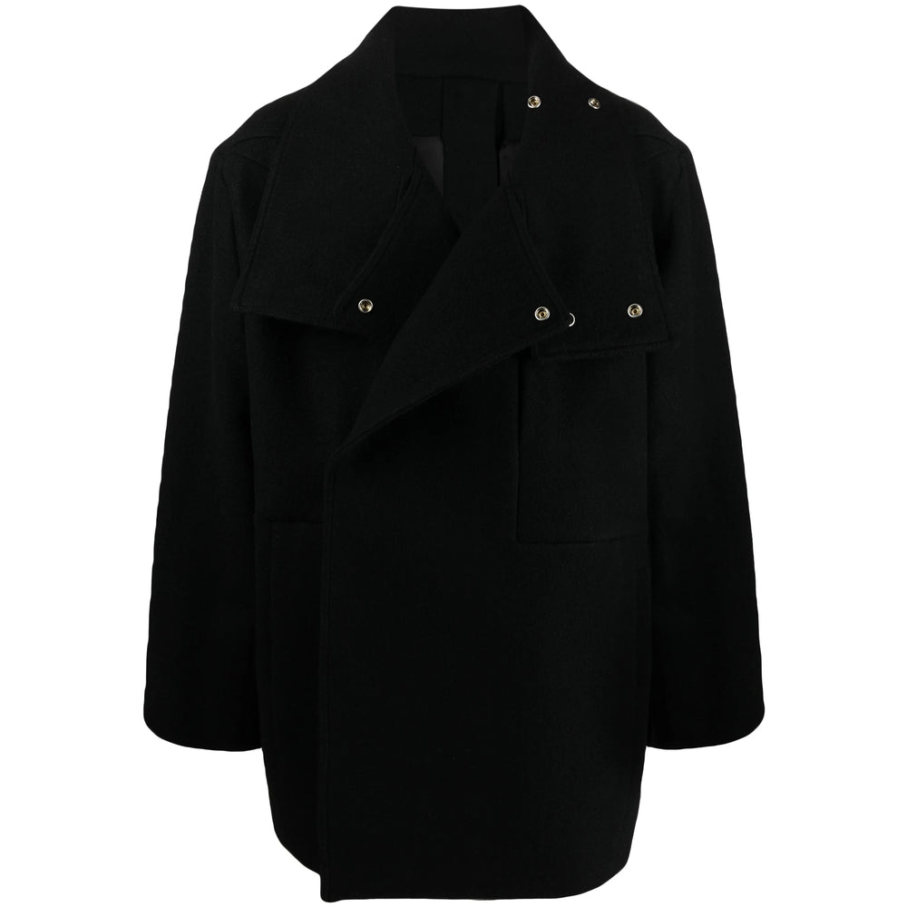 Rick Owens Black Coats - Double Breasted Coats Men RICK OWENS