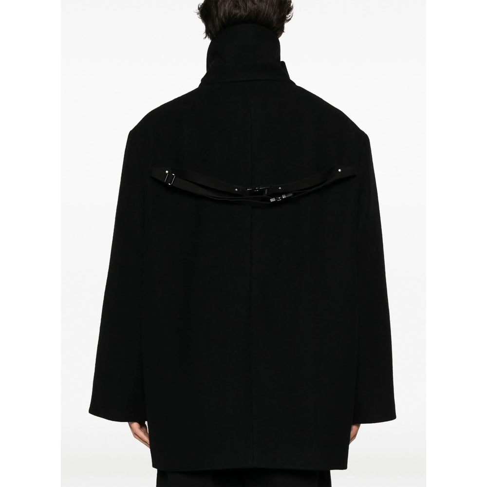 Rick Owens Black Coats - Double Breasted Coats Men RICK OWENS