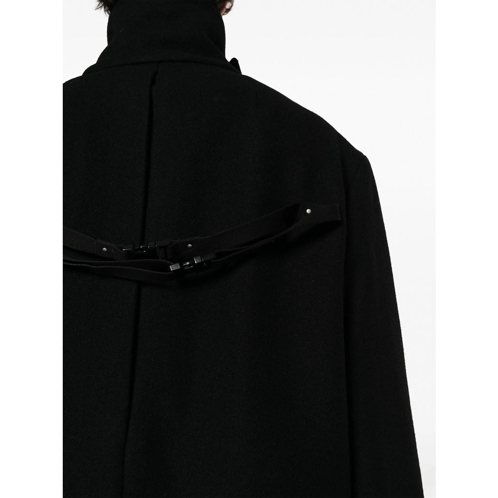 Rick Owens Black Coats - Double Breasted Coats Men RICK OWENS