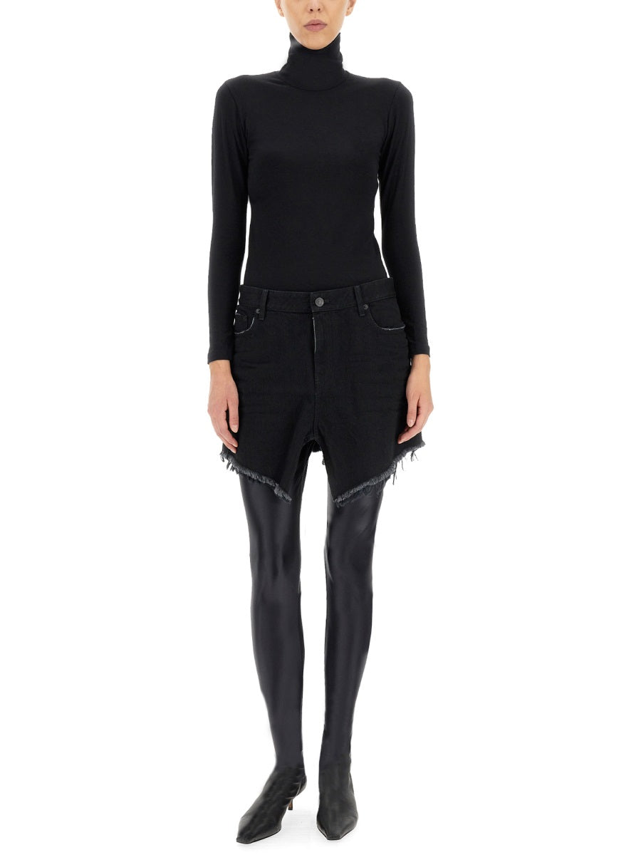 Balenciaga Women Mini Cut-Up Skirt BALENCIAGA