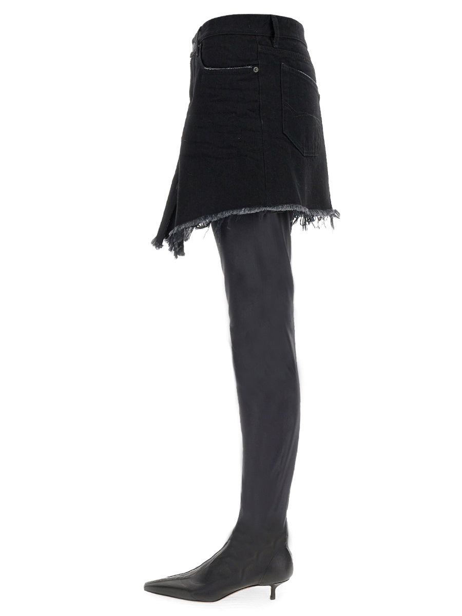Balenciaga Women Mini Cut-Up Skirt BALENCIAGA