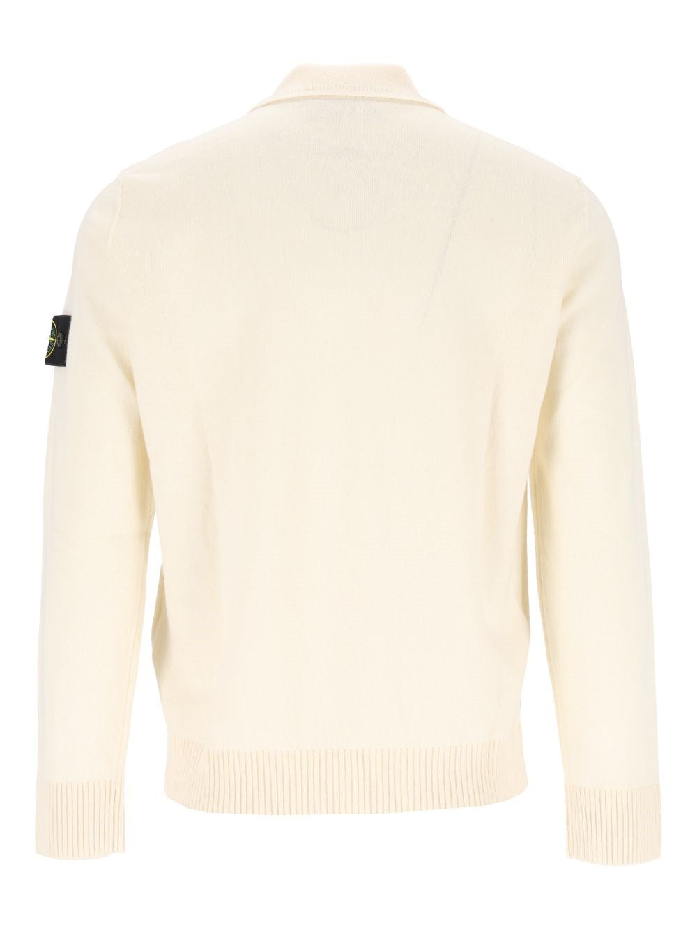 Stone Island Men Rws Geelong Lightweight Wool Polo Sweater STONE ISLAND