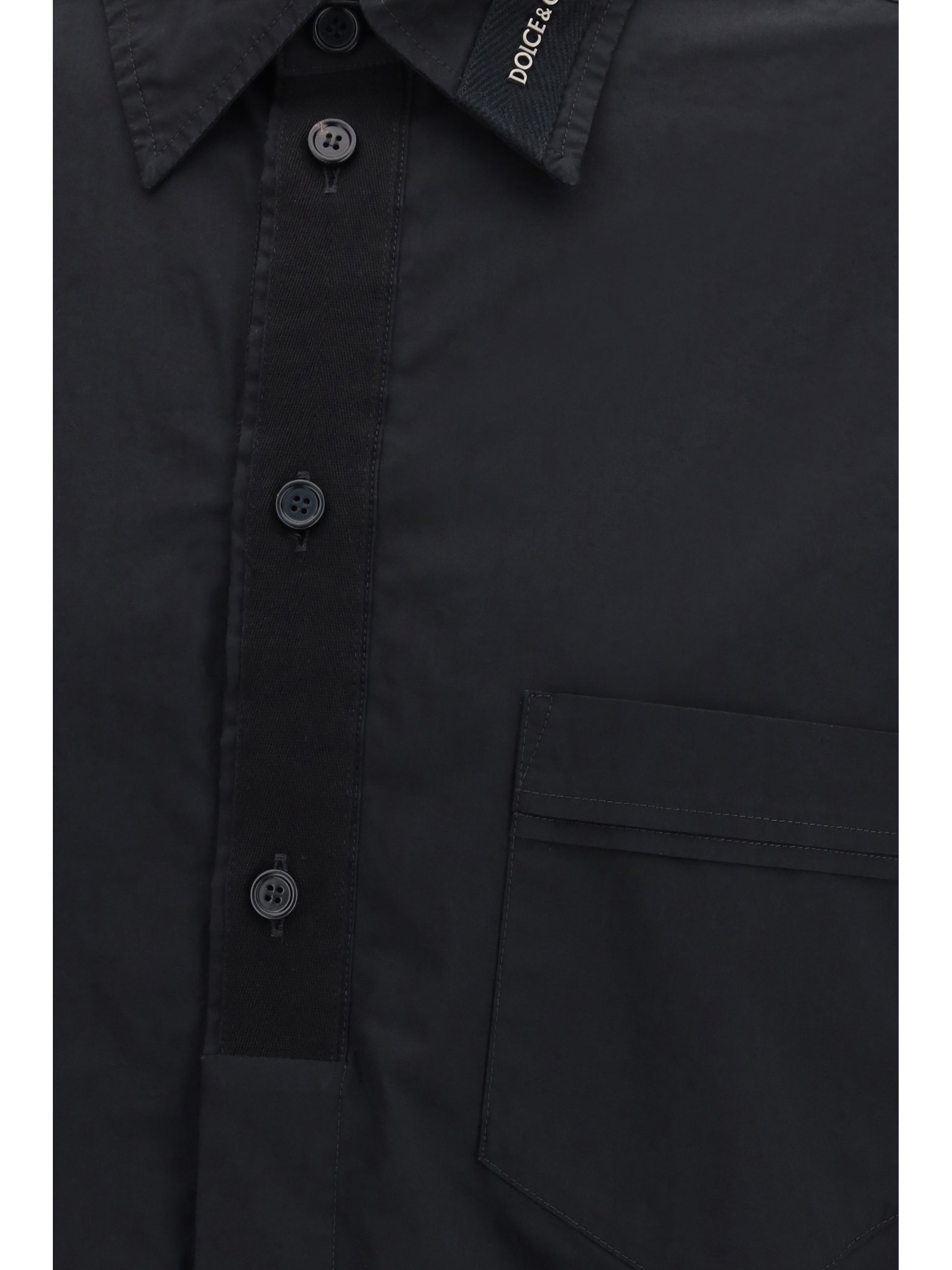 Dolce & Gabbana Men Cotton Shirt With Pockets DOLCE & GABBANA