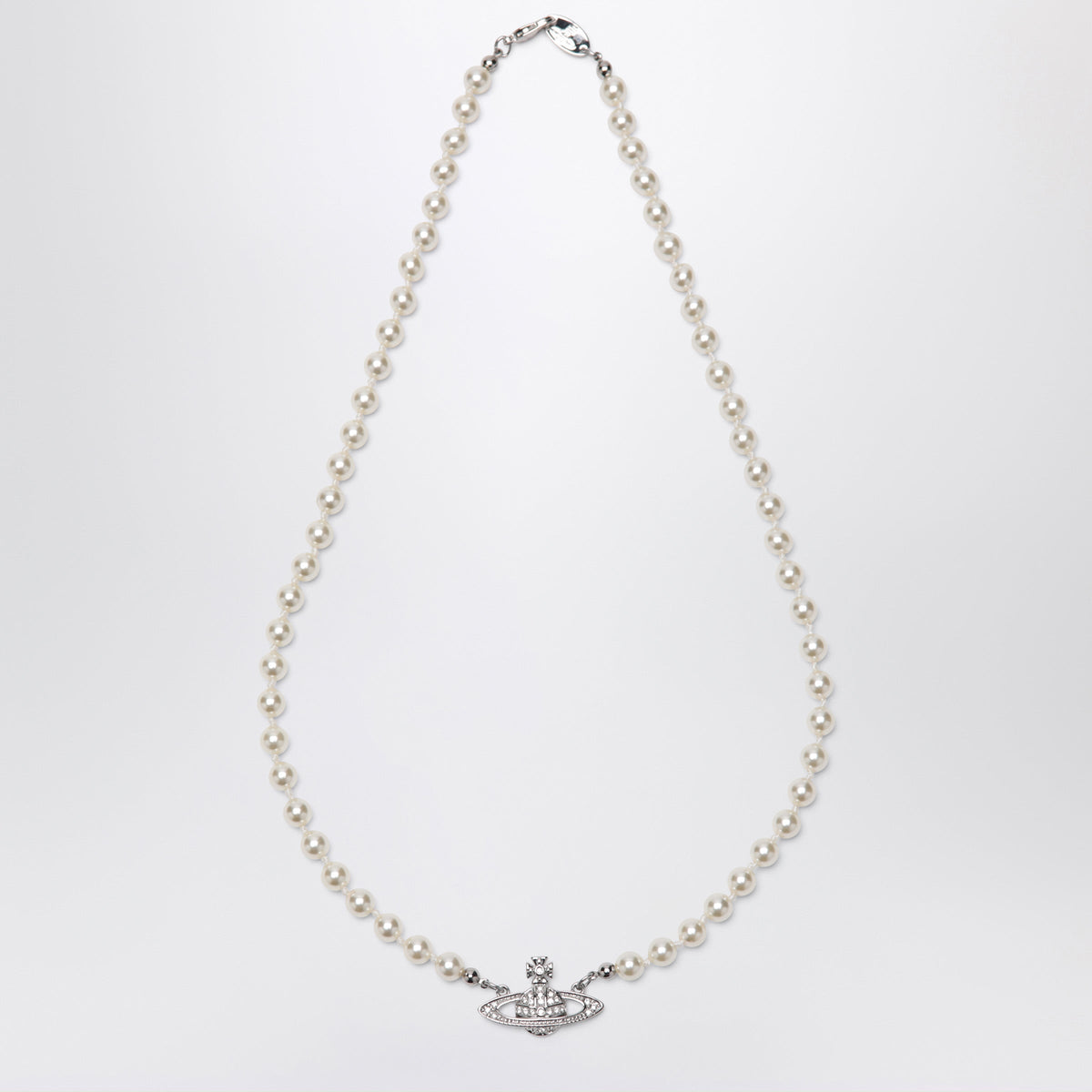 Vivienne Westwood Mini Bas Relief Pearl Necklace Women VIVIENNE WESTWOOD