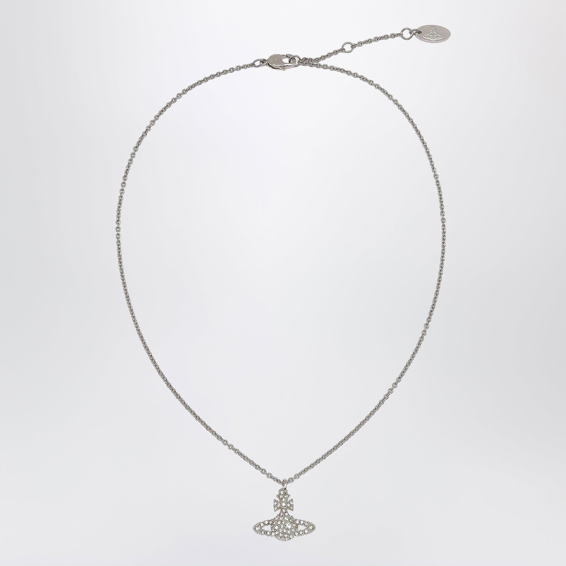 Vivienne Westwood Grace Bas Relief Platinum/Crystal Necklace Women VIVIENNE WESTWOOD