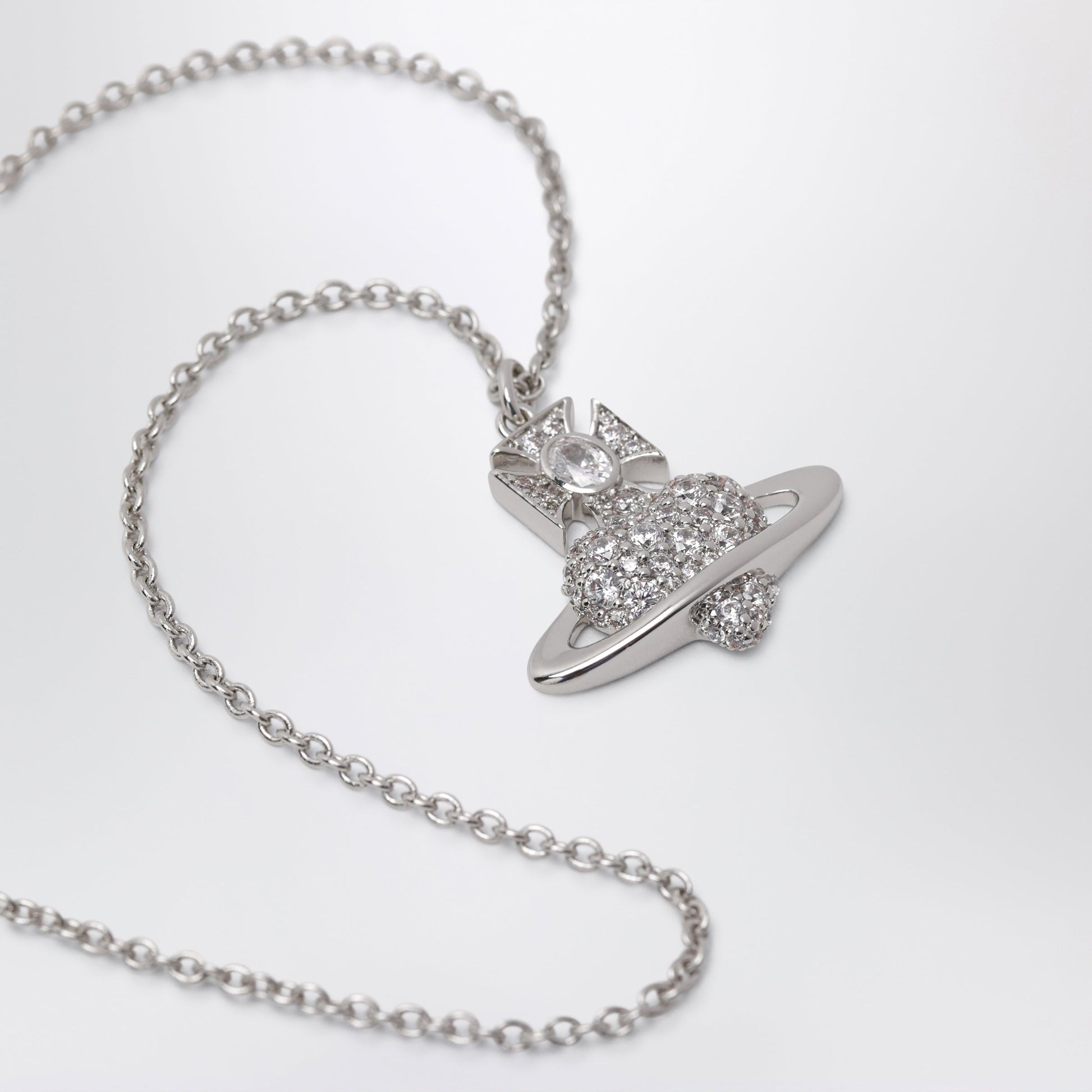 Vivienne Westwood Agnatha Valentine's Pendant Necklace In Platinum Women VIVIENNE WESTWOOD