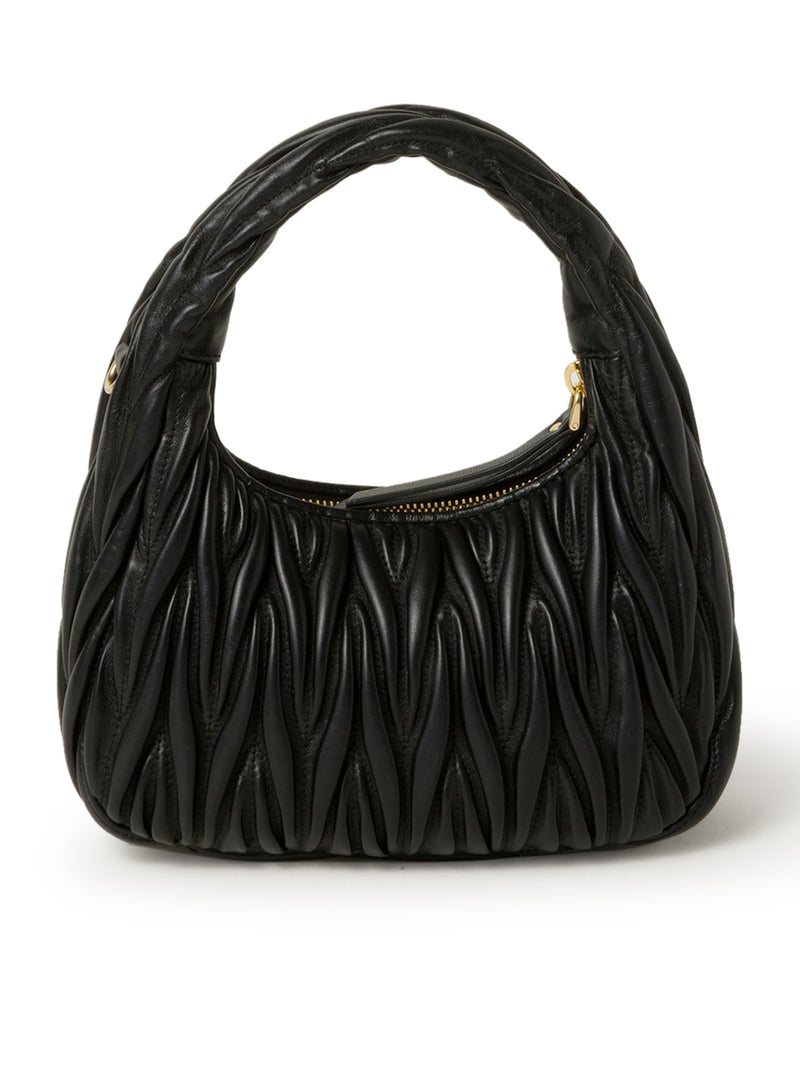 Miu Miu Women Wander Hobo Bag In Quilted Nappa MIU MIU