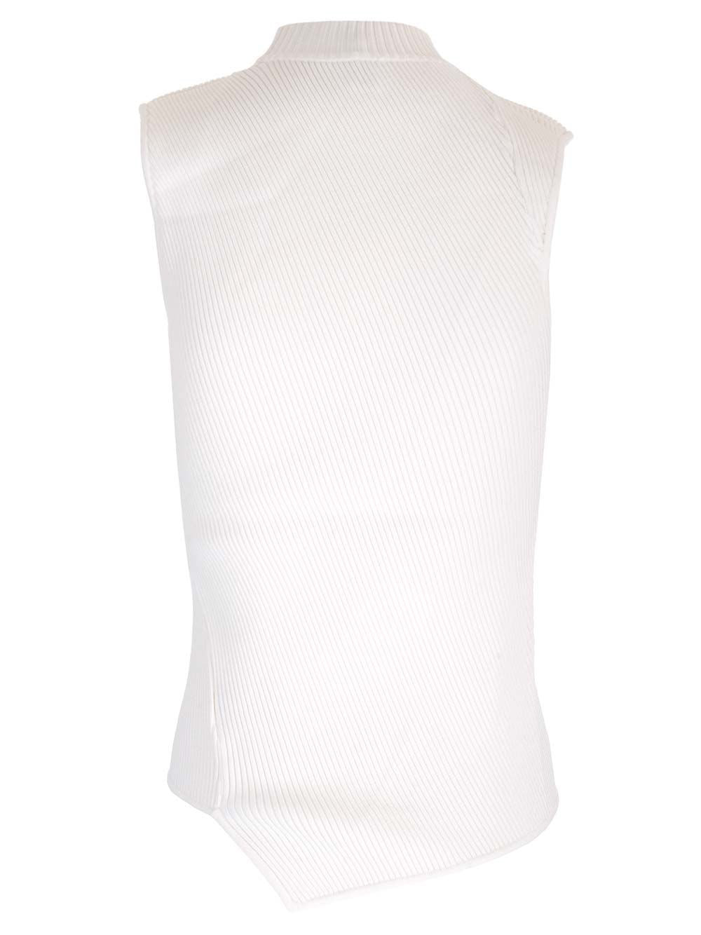 Toteme Women Asymmetric Knit Top White TOTEME