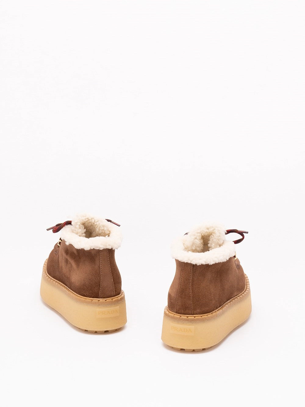 Prada Women Suede Lace-Up Shoes PRADA