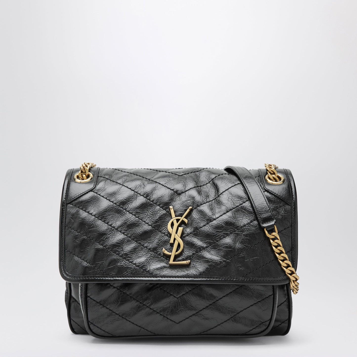 Saint Laurent Niki Medium Vintage Leather Bag In Black Women SAINT LAURENT