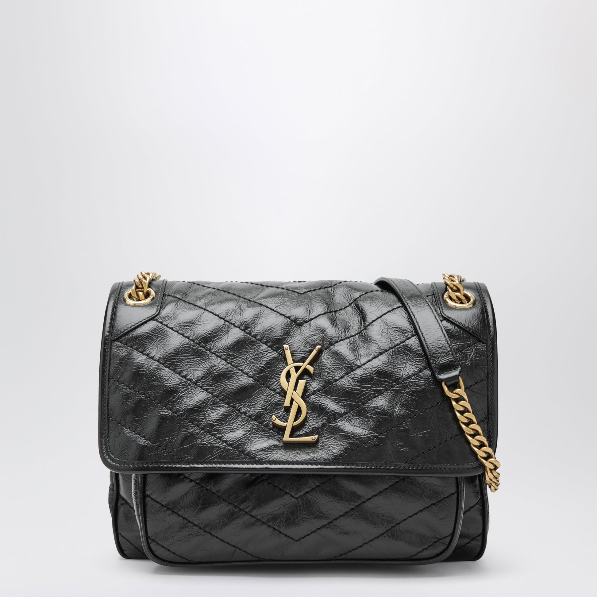 Saint Laurent Niki Medium Vintage Leather Bag In Black Women SAINT LAURENT