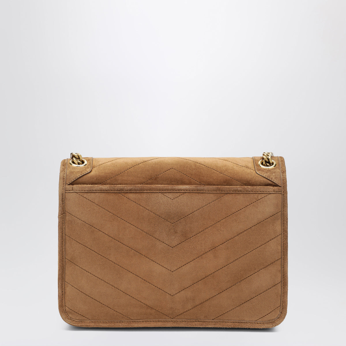 Saint Laurent Niki Medium Cognac Caramel Suede Bag Women SAINT LAURENT