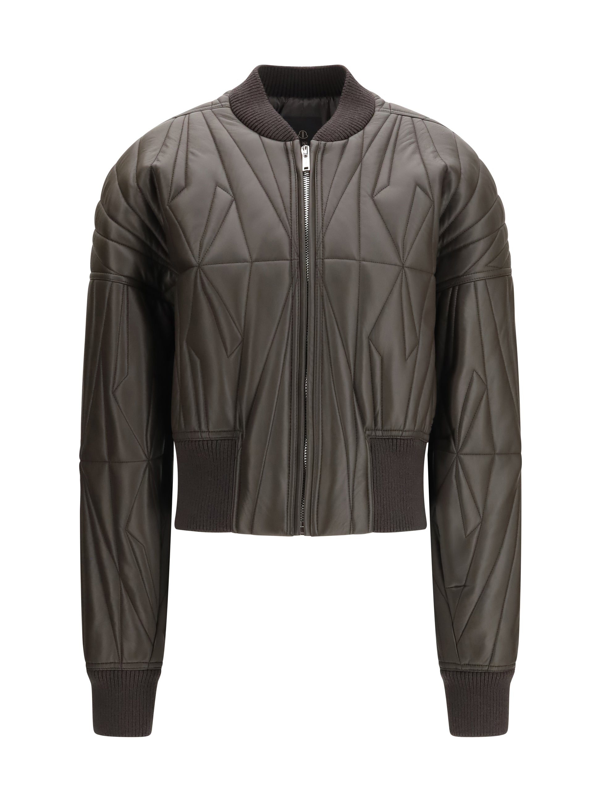 Moncler + Rick Owens Women Geocamo Leather Jacket Moncler + Rick Owens MONCLER