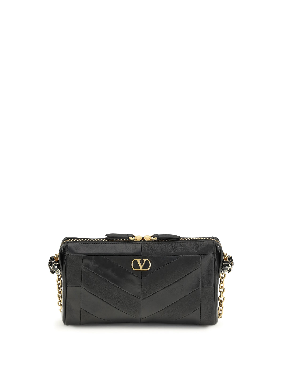 Valentino Garavani Women Small Panthea Chevron Nappa Shoulder Bag VALENTINO GARAVANI