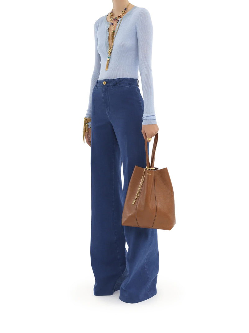 Chloe` Women Chloé Spin Tote Bag In Granate Leather CHLOE