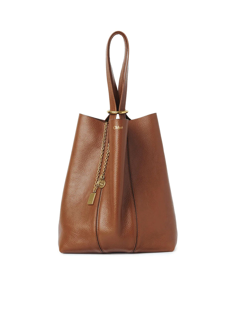Chloe` Women Chloé Spin Tote Bag In Granate Leather CHLOE