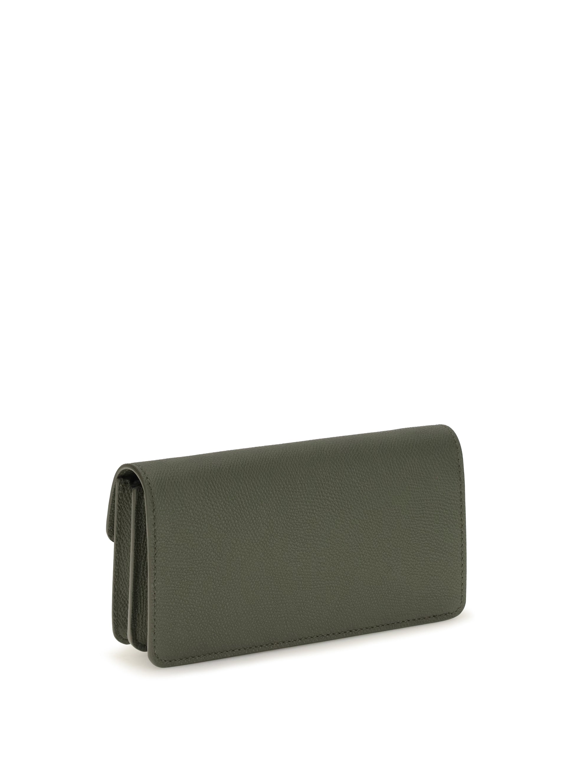Valentino Garavani Women Vlogo Signature Grainy Calfskin Chain Wallet VALENTINO GARAVANI