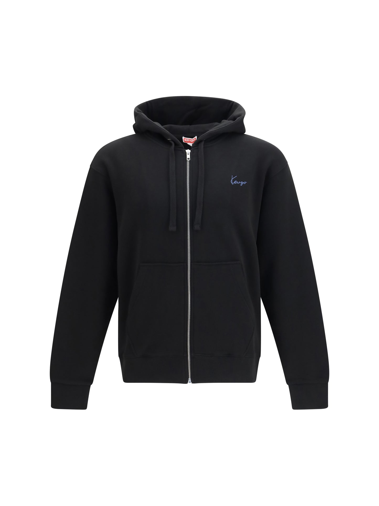 Kenzo Men Kenzio Signature Embroidered Cotton Zip Hoodie KENZO