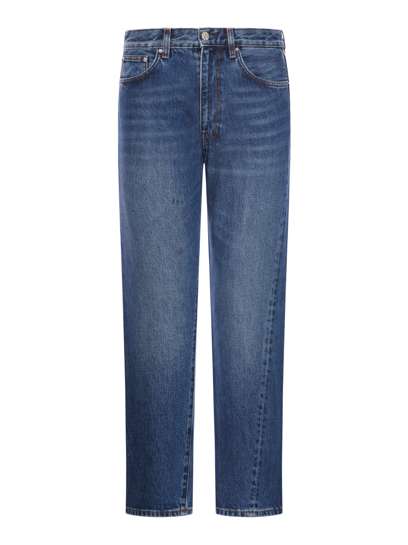 Toteme Women Twisted Seam Denim Worn Blue TOTEME