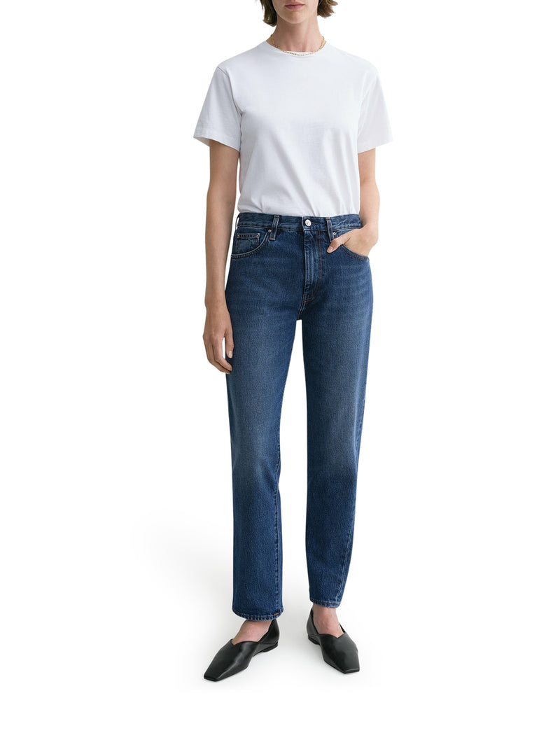 Toteme Women Twisted Seam Denim Worn Blue TOTEME