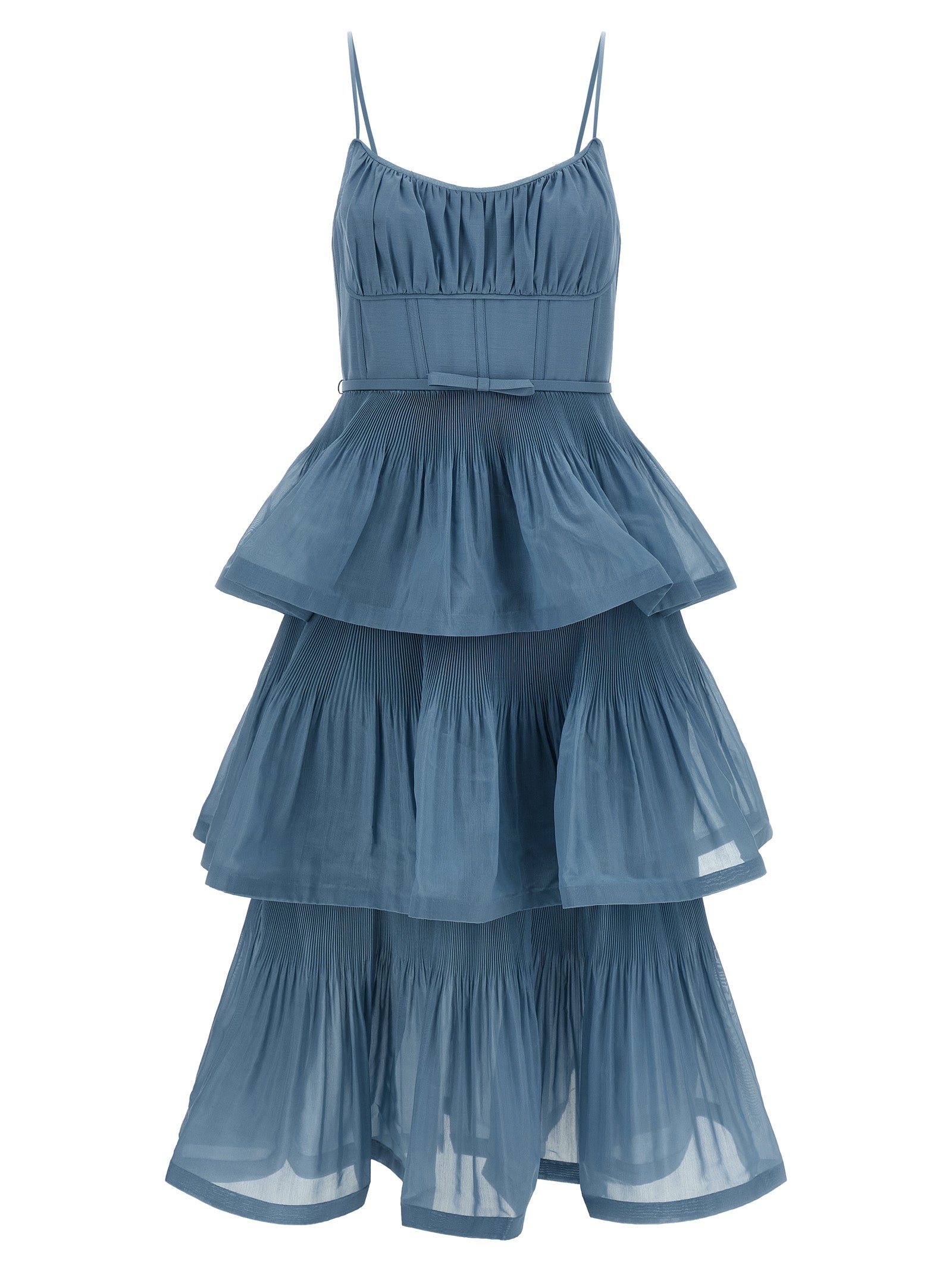 Zimmermann Women 'Pleated Tiered Midi' Dress ZIMMERMANN