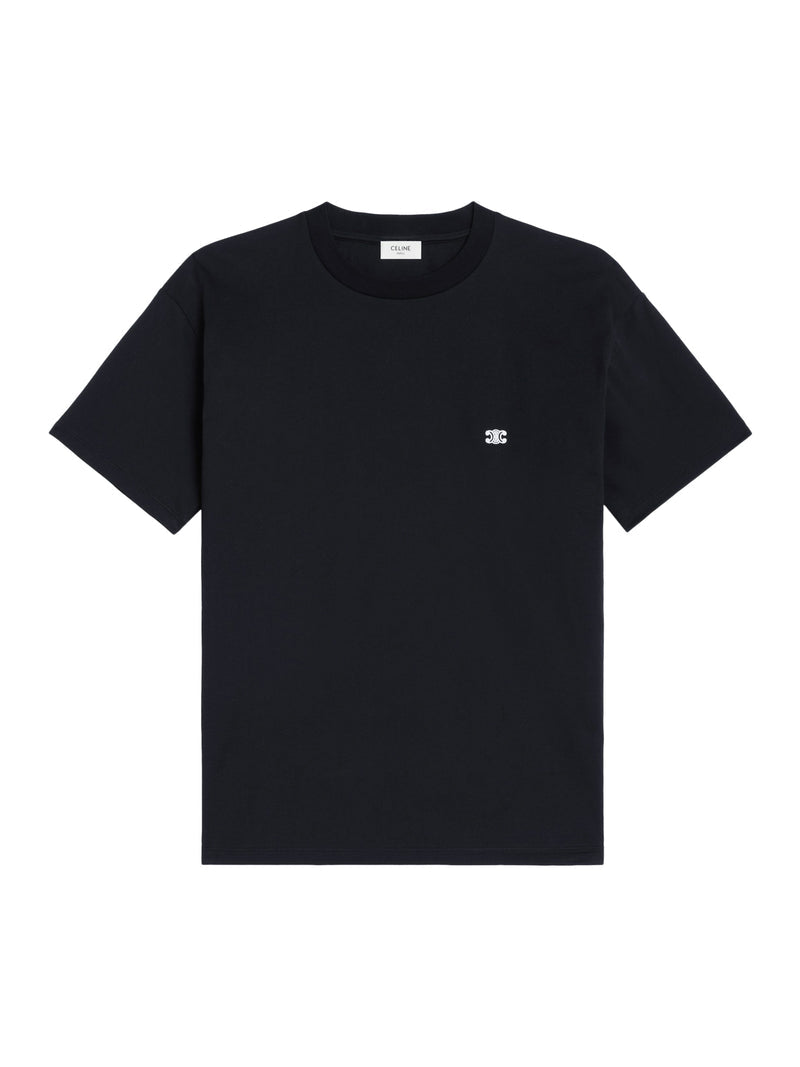 Celine Men Loose Triomphe Cotton Jersey T-Shirt CELINE