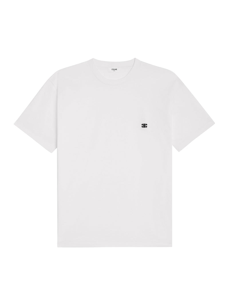 Celine Men Loose Triomphe Cotton Jersey T-Shirt CELINE