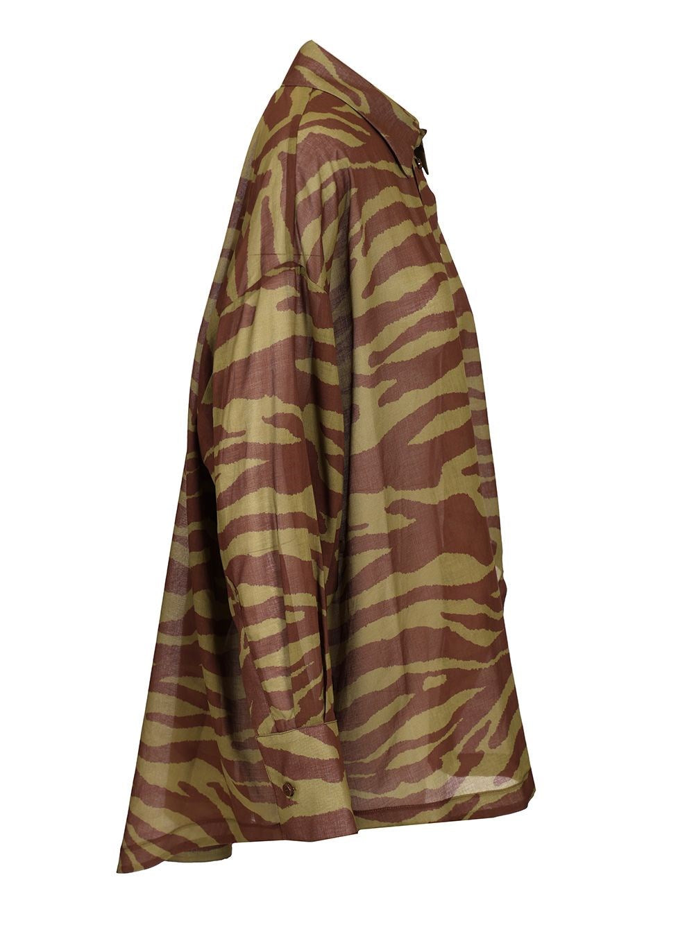 The Attico Women Zebra Print Shirt THE ATTICO