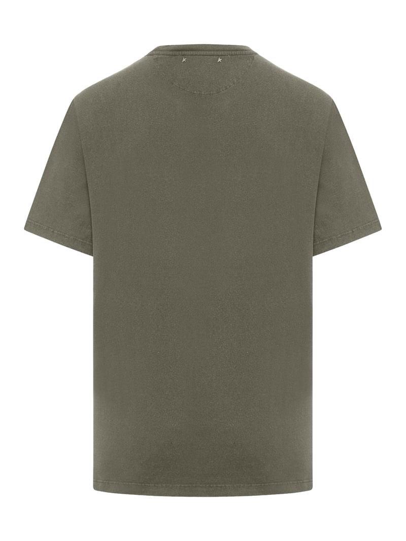 Golden Goose Deluxe Brand Men Short Sleeve T-Shirt With Logo Print GOLDEN GOOSE