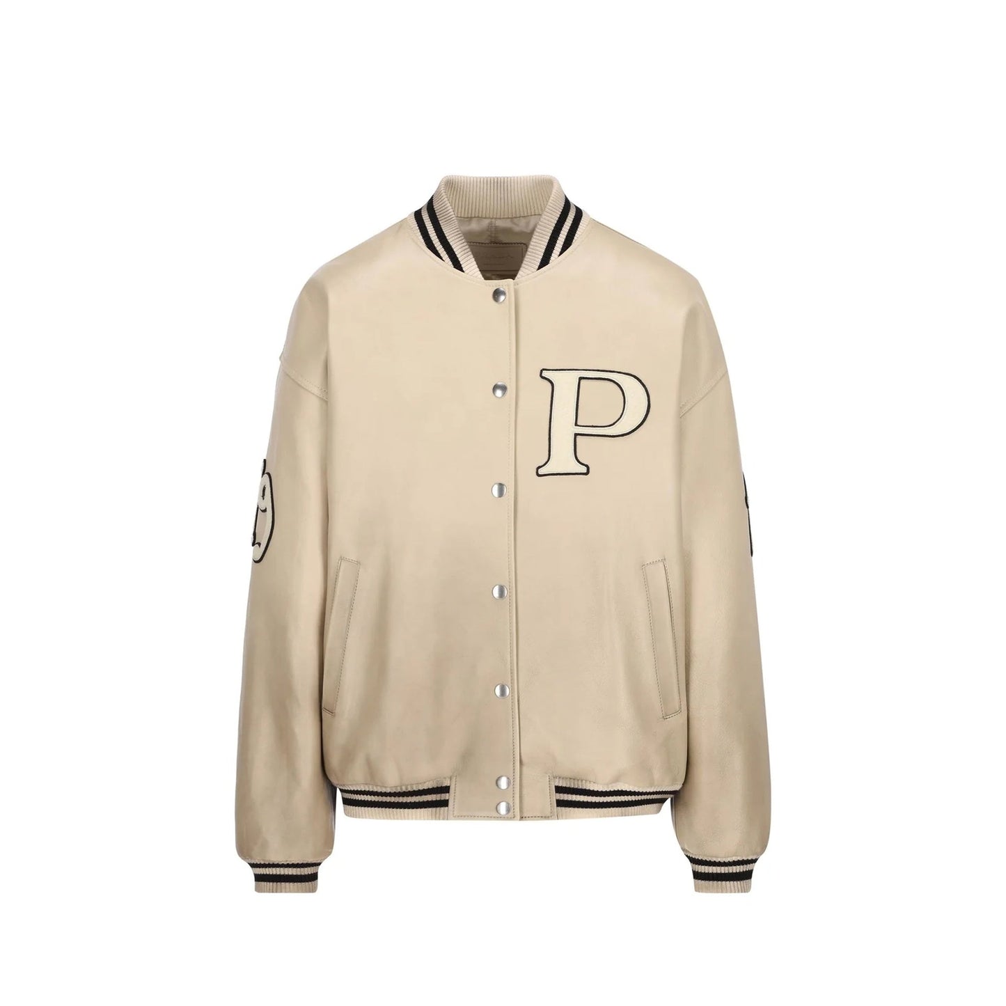 Prada Padded Leather Varsity Jacket Women PRADA