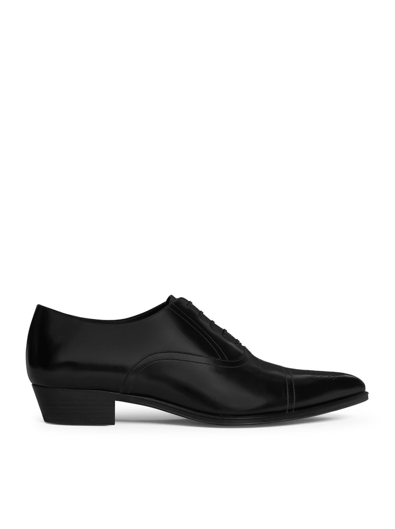 Celine Men Jude Celine Perforated Oxford In Polished Bull Leather CELINE