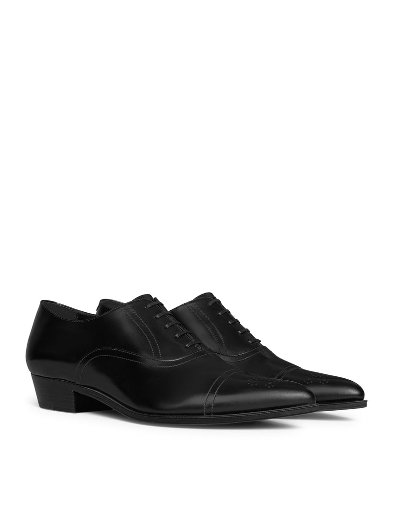 Celine Men Jude Celine Perforated Oxford In Polished Bull Leather CELINE