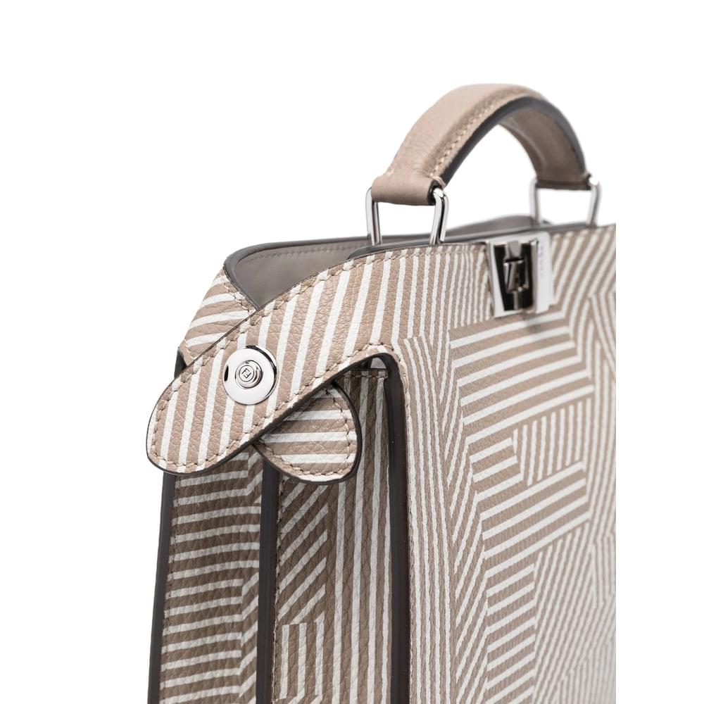Fendi Neutrals Tote Bags Men Men FENDI