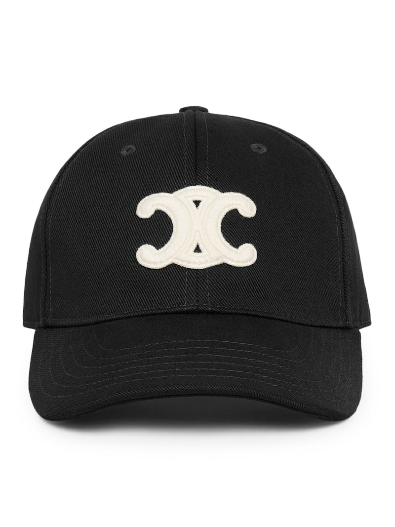 Celine Men Triomphe Cotton Baseball Cap CELINE