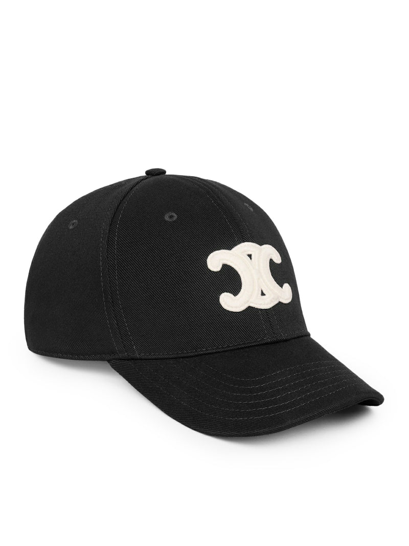Celine Men Triomphe Cotton Baseball Cap CELINE