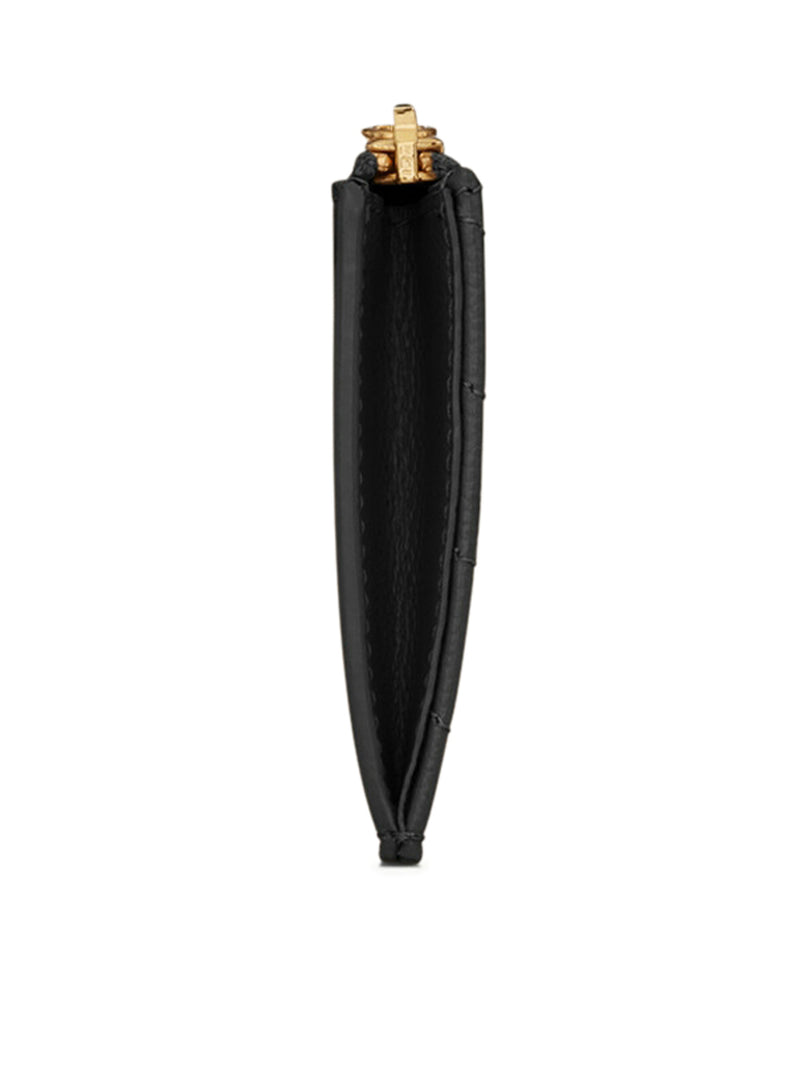 Saint Laurent Women Cassandre Matelassé Fragments Card Holder With Zip In Powder Grain Embossed Leather SAINT LAURENT