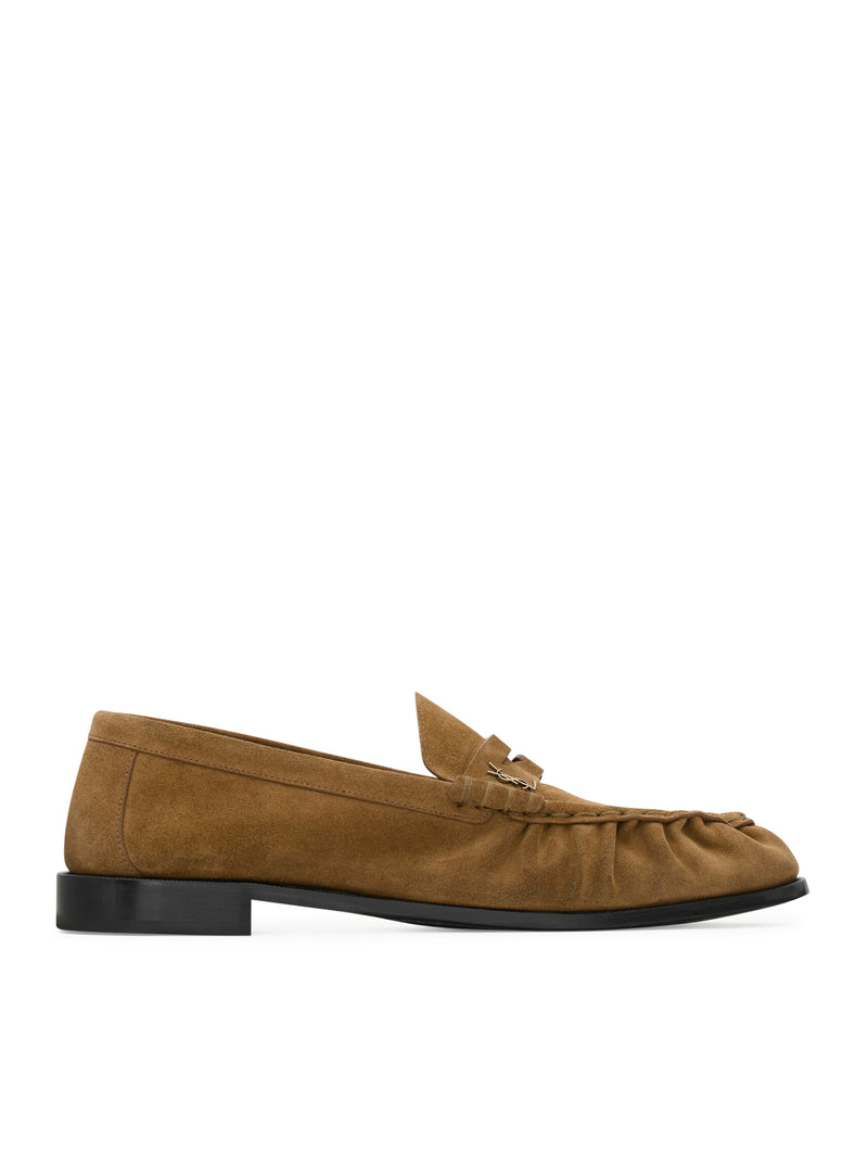 Saint Laurent Men Le Loafer Supple Suede Moccasins SAINT LAURENT