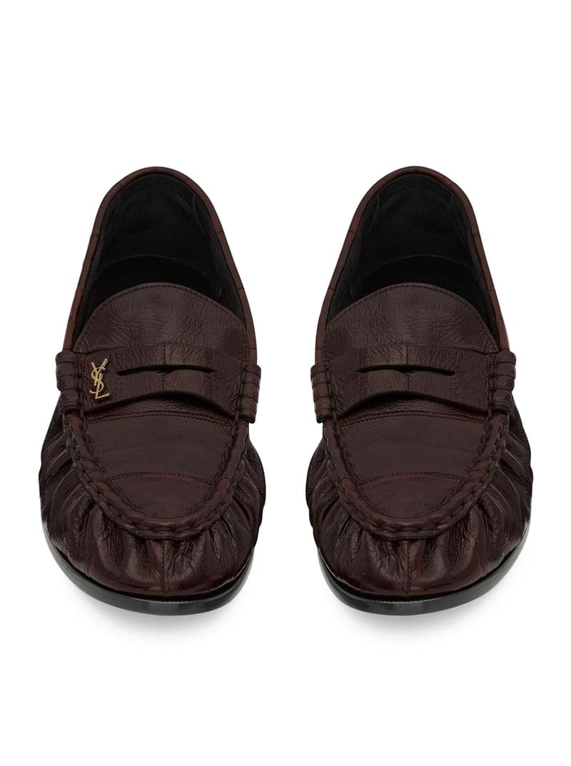 Saint Laurent Men Le Loafer Supple Eel Moccasins SAINT LAURENT