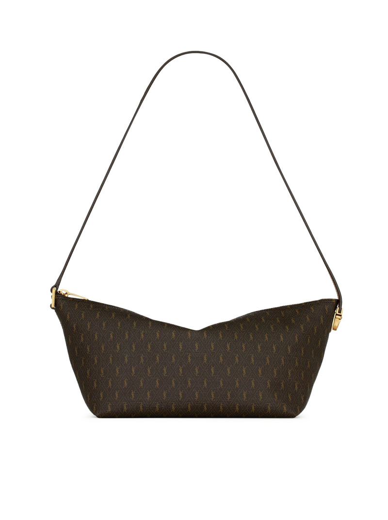Saint Laurent Men Le Monogramme Shoulder Bag In Monogram Canvas And Smooth Leather SAINT LAURENT