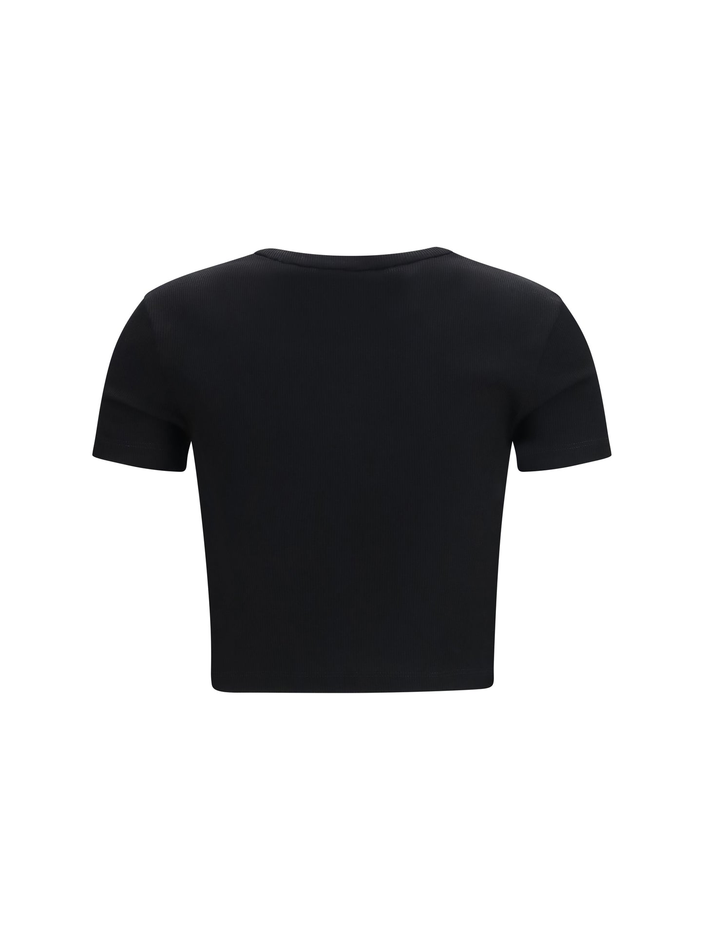 Fendi Women Cropped Ribbed Cotton T-Shirt FENDI
