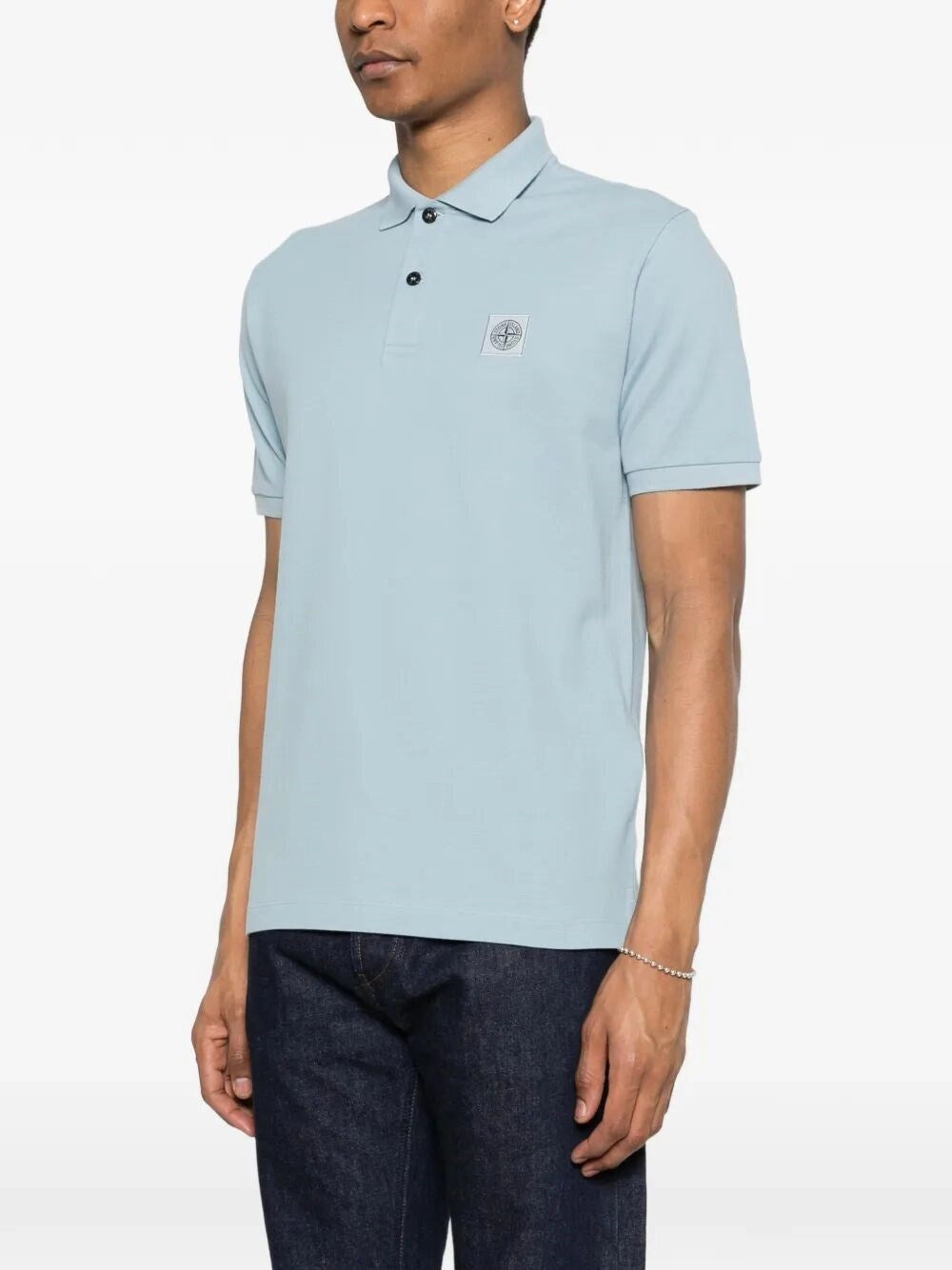 Stone Island Men 50/2 Organic Cotton Piquet Polo STONE ISLAND
