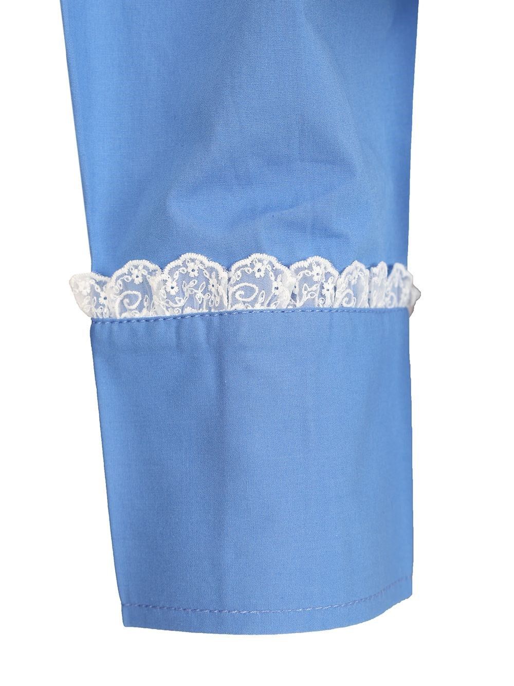 Ganni Women Cotton Shirt With Lace Details GANNI