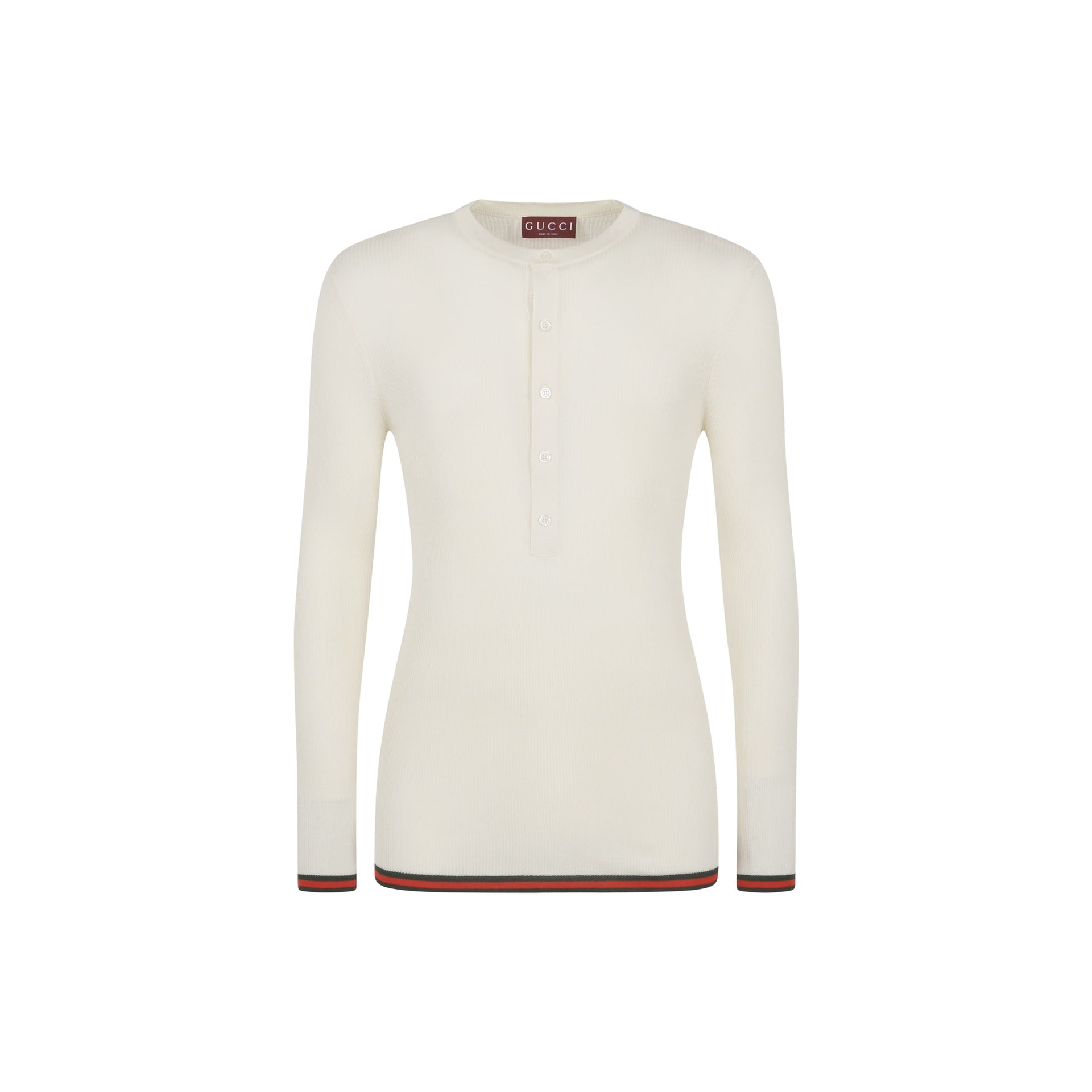 Gucci Ribbed-Knit Silk T-Shirt Men GUCCI