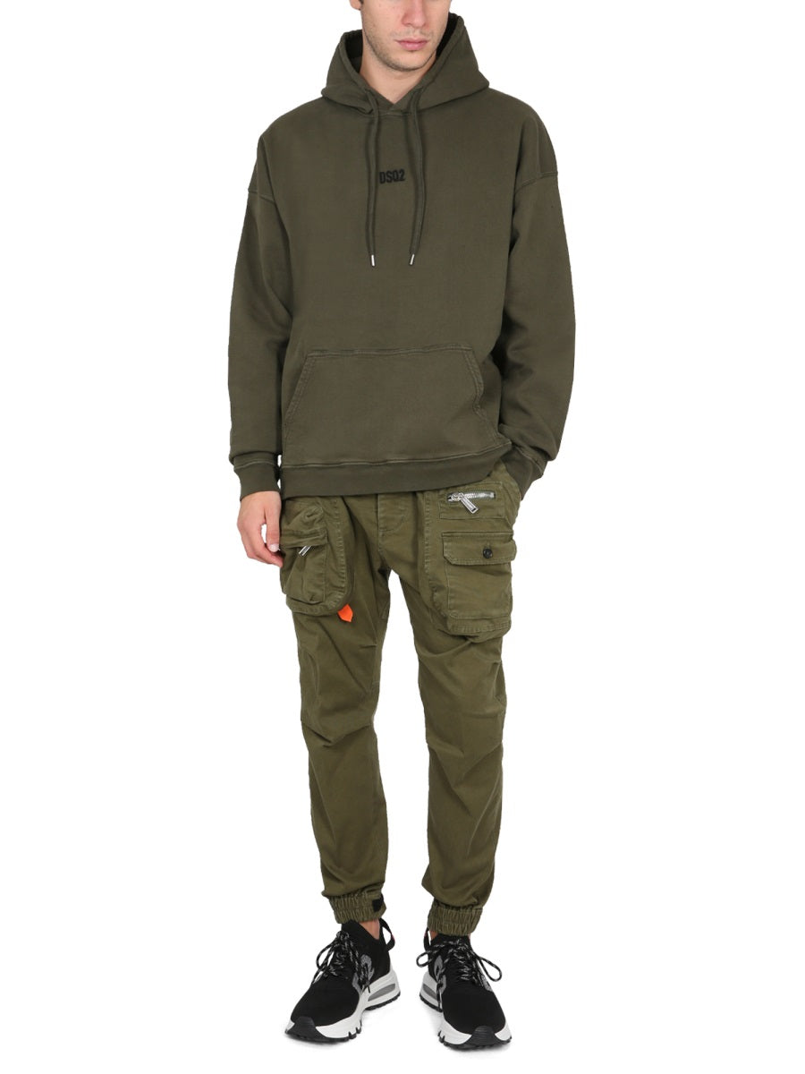 Dsquared Men Sweatshirt With Mini Logo DSQUARED2