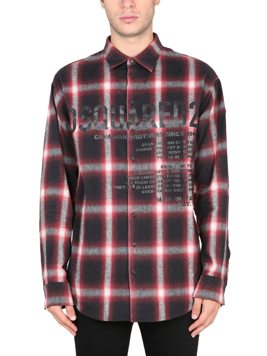 Dsquared Men Logo Print Shirt DSQUARED2