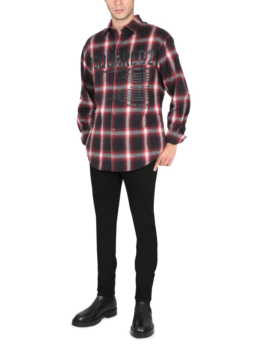 Dsquared Men Logo Print Shirt DSQUARED2